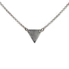 Minimalistic Triangle Necklace in Silver