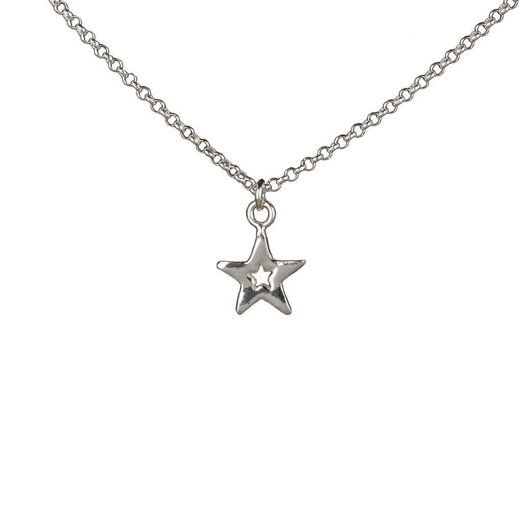 Star Necklace in Silver