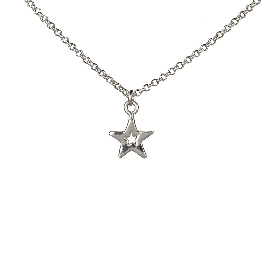 Star Necklace in Silver