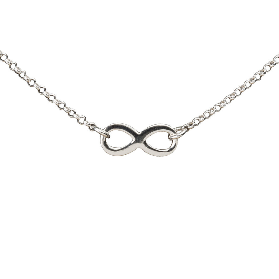Infinity Necklace in Silver