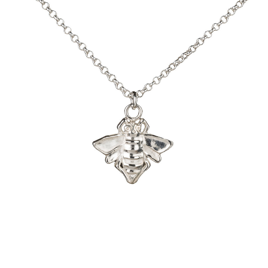 Silver necklace with Bee pendant