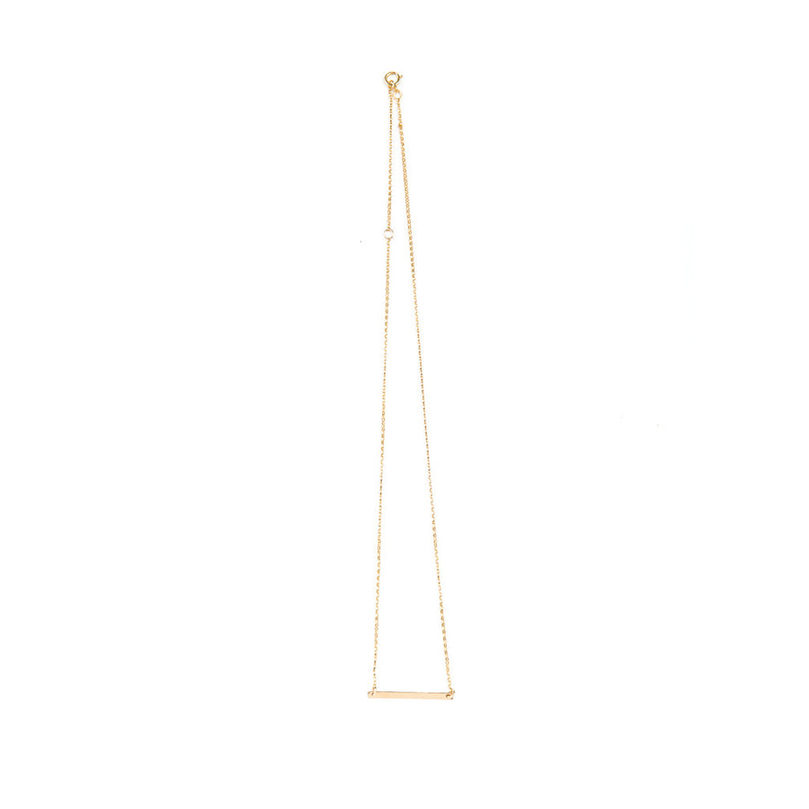 Delicate Gold Bar Necklace