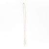 Gold Necklace with Oval Pendant
