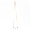 Gold Necklace with Thick Bar Tube
