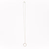Hammered Silver Circle Necklace
