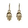 Hamsa Hand Gold Earrings