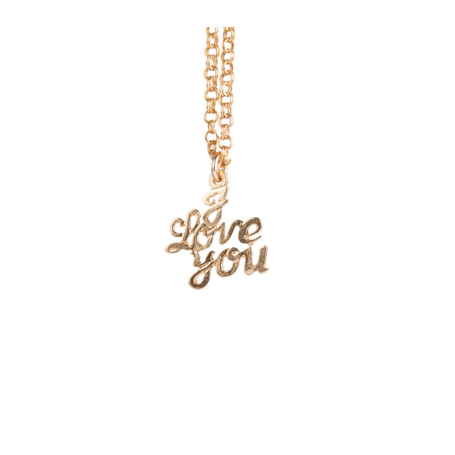 I Love You necklace in Gold