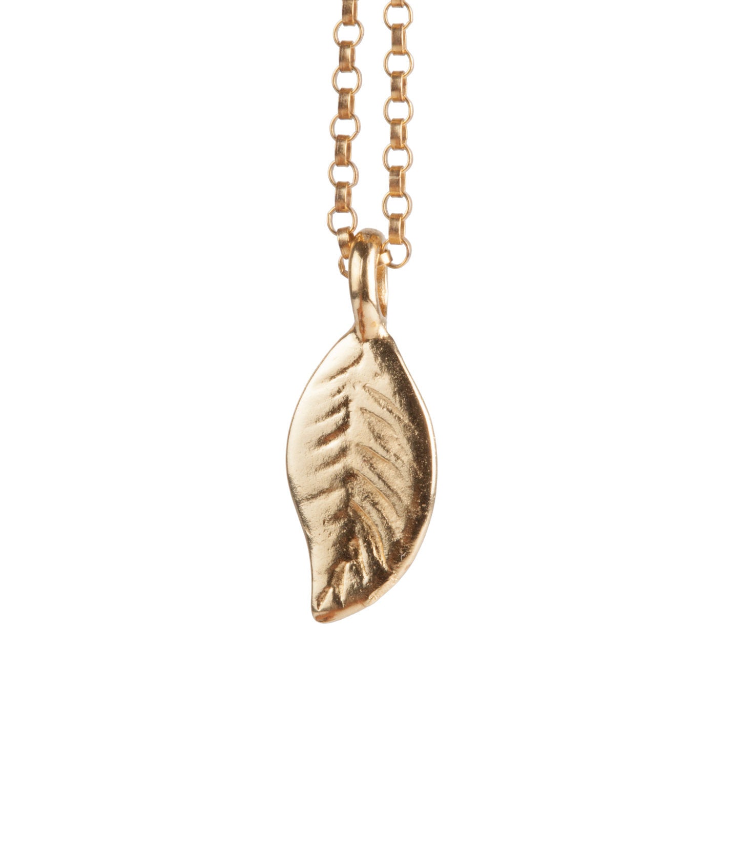 Leaf Necklace in Gold