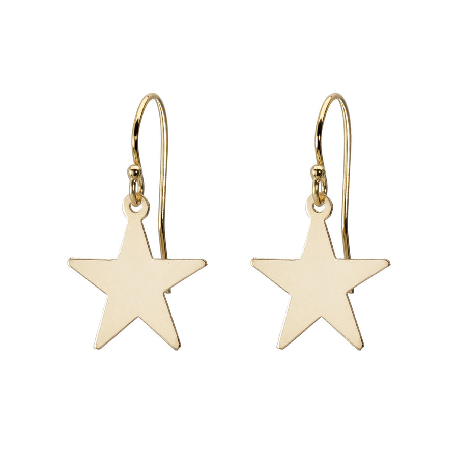 Star Earrings in Gold