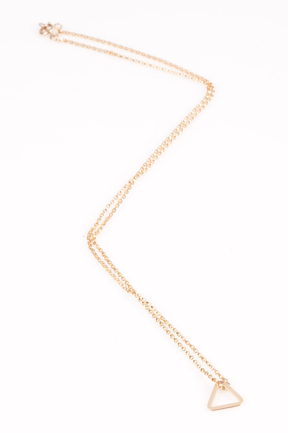 Triangle Necklace in gold
