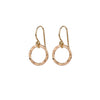 Small Hammer Textured Circle Earrings