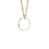 Gold chain with Silver Circle