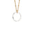 Gold chain with Silver Circle